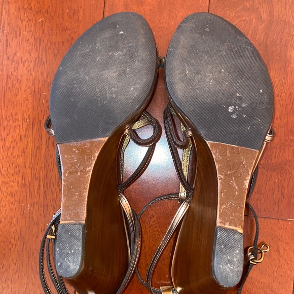 Louis Vuitton Strap Wooden Wedge Sandals size 39 - Picture 7 of 10